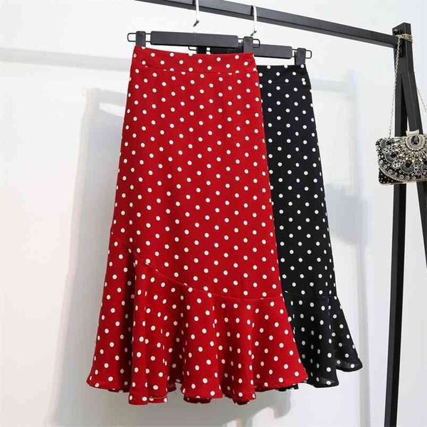 summer plus size simple red dot fat mm fishtail skirt high waist slimming casual stretch women long 210527, Black
summer plus size simple red dot fat mm fishtail skirt high waist slimming casual stretch women long 210527, Black