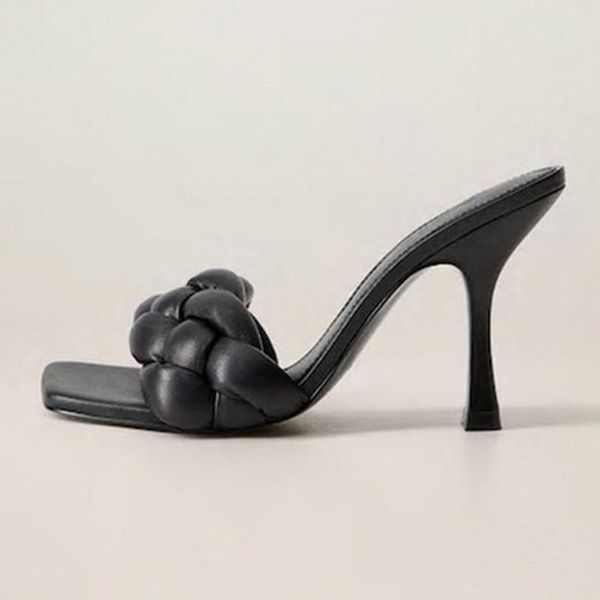 2021 nuluoli fashion women high heel slippers lady slides square toe leather sandals summer party heels balck white shoes, Black
2021 nuluoli fashion women high heel slippers lady slides square toe leather sandals summer party heels balck white shoes, Black