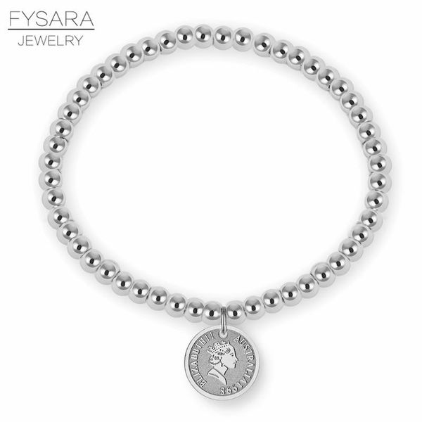 charm bracelets fysara stainless steel beaded for women european round tag australia woman's head bracelet queen beads jewelry, Golden;silver
charm bracelets fysara stainless steel beaded for women european round tag australia woman's head bracelet queen beads jewelry, Golden;silver