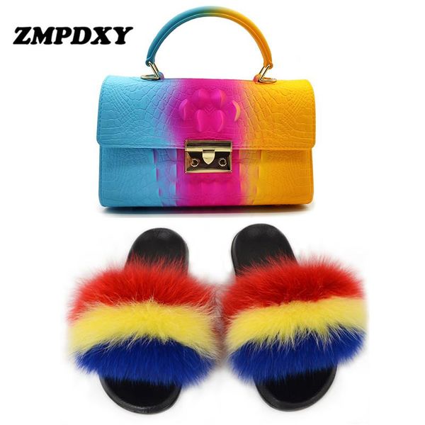 new women casual fuzzy slippers real fluffy fur slides fashion jelly handbag shoulder bag house sweet furry flip flops, Black
new women casual fuzzy slippers real fluffy fur slides fashion jelly handbag shoulder bag house sweet furry flip flops, Black