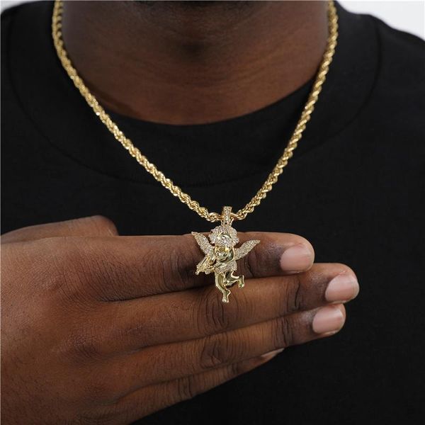 pendant necklaces hip hop angel bling cubic zirconia cz stones pendants men trendy rapper jewelry with solid back iced out choker, Silver
pendant necklaces hip hop angel bling cubic zirconia cz stones pendants men trendy rapper jewelry with solid back iced out choker, Silver