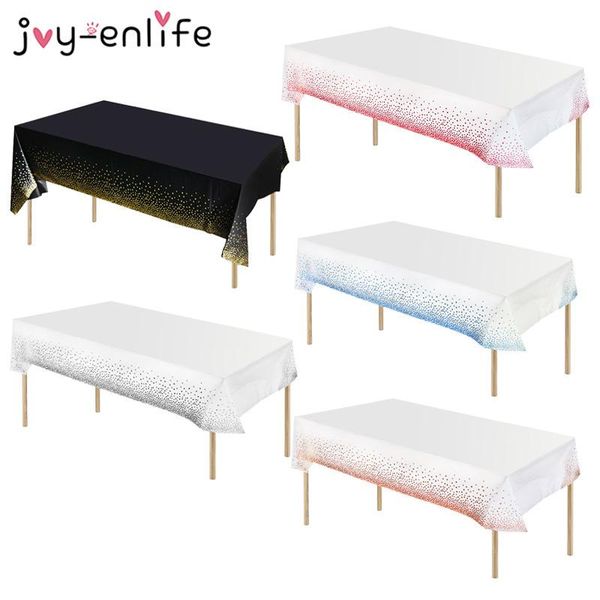 137x274cm disposable tablecloth rose gold foil dot pvc table cloth cover christmas wedding birthday party decoration supplies
137x274cm disposable tablecloth rose gold foil dot pvc table cloth cover christmas wedding birthday party decoration supplies