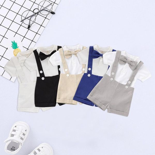 clothing sets infant baby boys gentleman solid bodysuit suspenders strap shorts outfits set kids clothes girl sport suit children, White
clothing sets infant baby boys gentleman solid bodysuit suspenders strap shorts outfits set kids clothes girl sport suit children, White