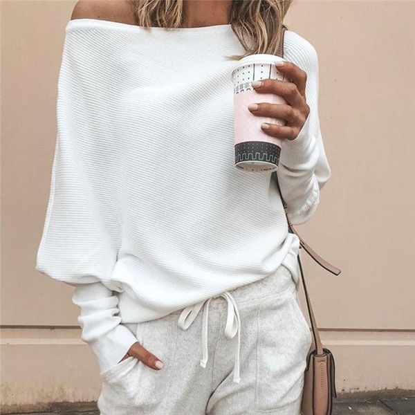 tee shirt femme 2021 autumn off the shoulder long sleeve for women t-shirt casual one shoulder rib, White
tee shirt femme 2021 autumn off the shoulder long sleeve for women t-shirt casual one shoulder rib, White