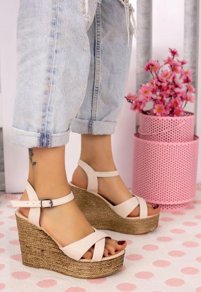 sandals babin skin wedges, Black