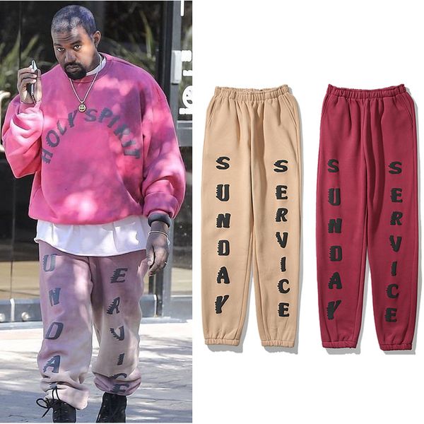 2021 new kanye west sunday service fleece sweatpants homens e mulheres cordo hip hop solto casuais harajuku calas baggy oversize b4qn, Black
2021 new kanye west sunday service fleece sweatpants homens e mulheres cordo hip hop solto casuais harajuku calas baggy oversize b4qn, Black