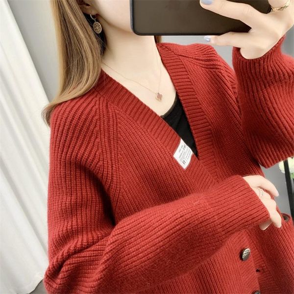 women's knits & tees spring autumn cardigan sweater women 2021 casual loose coats knitted sweaters high street solid fashion clothing, White
women's knits & tees spring autumn cardigan sweater women 2021 casual loose coats knitted sweaters high street solid fashion clothing, White