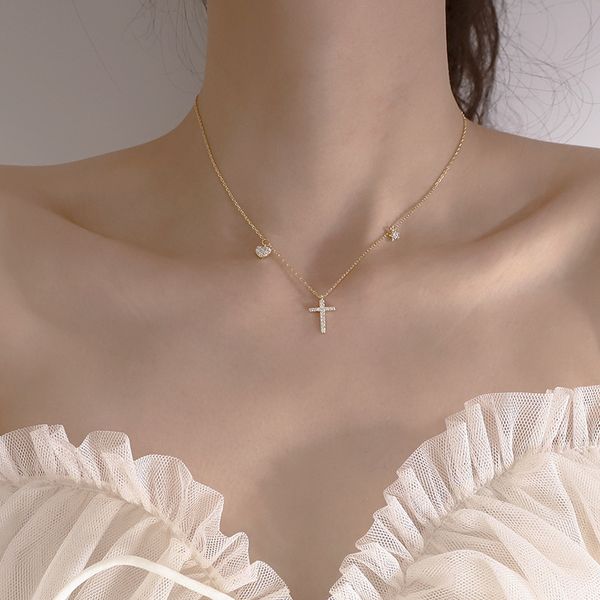 cross star necklace women diamond set pendant girl clavicle chain necklace 2020 new style dropshippingdio chan contact, Silver
cross star necklace women diamond set pendant girl clavicle chain necklace 2020 new style dropshippingdio chan contact, Silver
