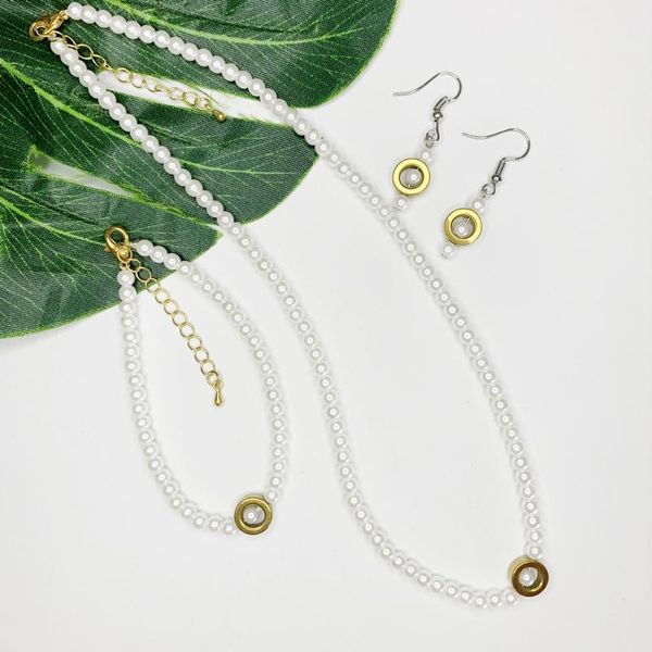 beaded, strands exquisite jewelry imitation pearl simple clavicle necklace bracelet earring for women sea shell pearls party hematite access, Black
beaded, strands exquisite jewelry imitation pearl simple clavicle necklace bracelet earring for women sea shell pearls party hematite access, Black