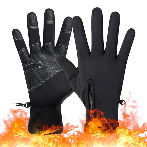 cycling gloves windproof warm for winter anti slip silicon touch screen full finger cold-proof bicycle touchscreen sport, Black
cycling gloves windproof warm for winter anti slip silicon touch screen full finger cold-proof bicycle touchscreen sport, Black