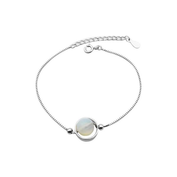link, chain sangdo fancy 2021 women s925 silver simple bracelet with moonstone fashionable elegant, Black
link, chain sangdo fancy 2021 women s925 silver simple bracelet with moonstone fashionable elegant, Black