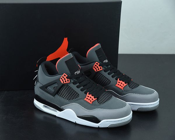 authentic quality jumpman 4 infrared basketball shoes dark grey/infrared 23-black-cement grey outdoor sports sneakers send with original box
authentic quality jumpman 4 infrared basketball shoes dark grey/infrared 23-black-cement grey outdoor sports sneakers send with original box