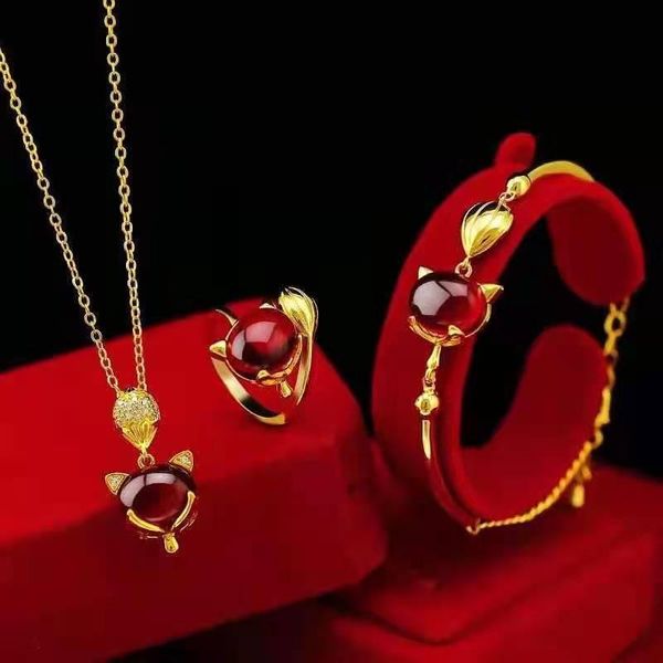 pendant necklaces 2021 fashion temperament little set ring necklace bracelet does not fade ladies personality all-match jewelry for wome, Silver
pendant necklaces 2021 fashion temperament little set ring necklace bracelet does not fade ladies personality all-match jewelry for wome, Silver
