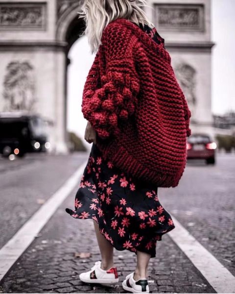 women's knits & tees women oversiezd knitted sweater winter solid crochet lantern sleeve cardigans for knitwear jumpers, White
women's knits & tees women oversiezd knitted sweater winter solid crochet lantern sleeve cardigans for knitwear jumpers, White