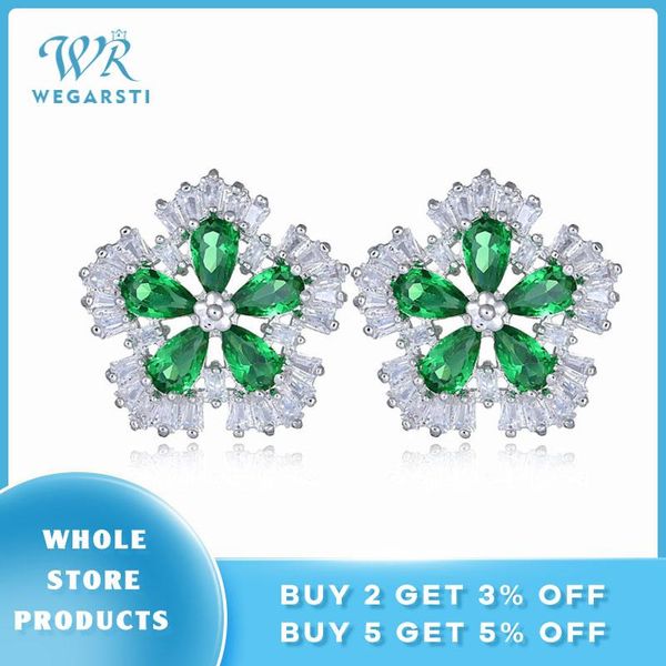 stud wegarsti 100% real 925 sterling silver pink yellow white z women's jewelry flower earrings engagement wedding gifts, Golden;silver
stud wegarsti 100% real 925 sterling silver pink yellow white z women's jewelry flower earrings engagement wedding gifts, Golden;silver