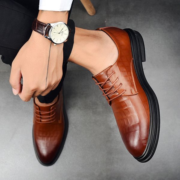 men's shoes british busins casual thick soled pointed hair stylist wedding profsional drs men's, Black
men's shoes british busins casual thick soled pointed hair stylist wedding profsional drs men's, Black