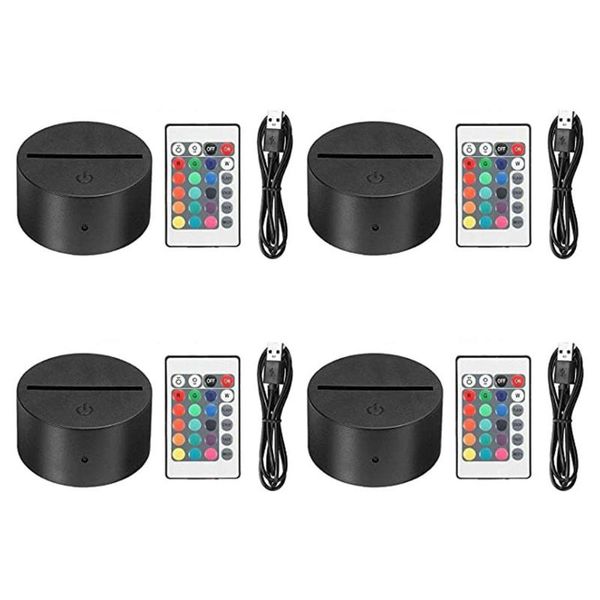 lamp holders & bases e9la 4pc night led light base remote control usb cable adjustable 7 colors decorative lights for room restaurant officc
lamp holders & bases e9la 4pc night led light base remote control usb cable adjustable 7 colors decorative lights for room restaurant officc