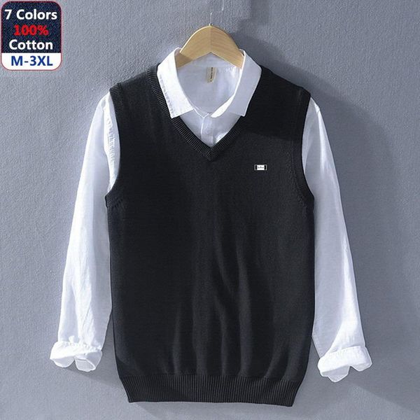 men's vests spring autumn clothing classic 100% cotton slim-fit v-neck knitted pullovers sweaters 8501, Black;white
men's vests spring autumn clothing classic 100% cotton slim-fit v-neck knitted pullovers sweaters 8501, Black;white