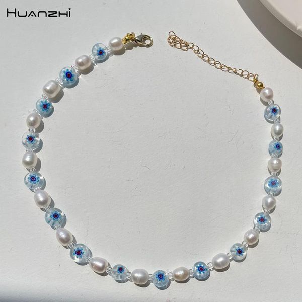 chokers huanzhi 2021 blue glazed beads clavicle chain geometric irregular natural freshwater pearl necklace for women girls jewelry, Golden;silver
chokers huanzhi 2021 blue glazed beads clavicle chain geometric irregular natural freshwater pearl necklace for women girls jewelry, Golden;silver