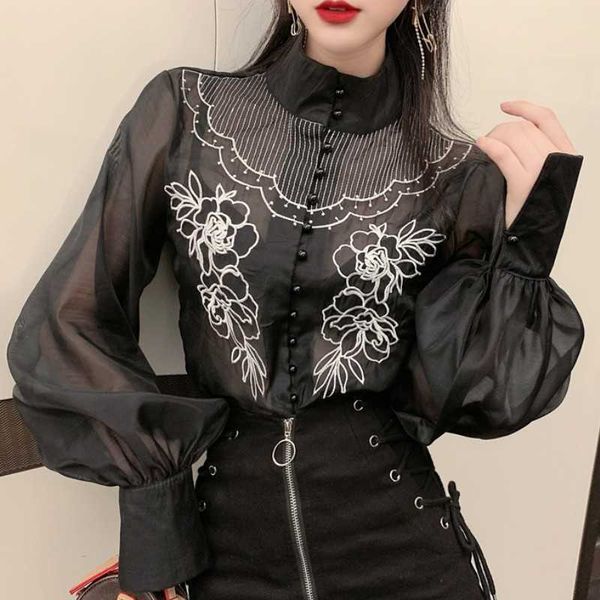 korean spring office work flower embroidery white blouse temperament women stand collar lantern long sleeve blusas shirt 210526
korean spring office work flower embroidery white blouse temperament women stand collar lantern long sleeve blusas shirt 210526