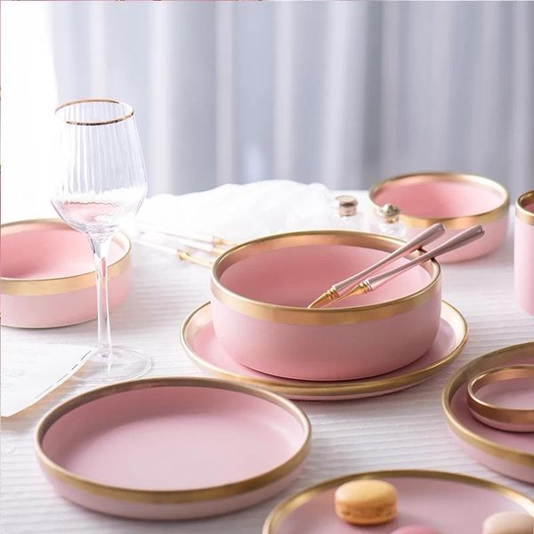 dishes & plates 1pcs european style matte powder gold ceramic western tableware rice dish cup steak dessert plate nordic
dishes & plates 1pcs european style matte powder gold ceramic western tableware rice dish cup steak dessert plate nordic