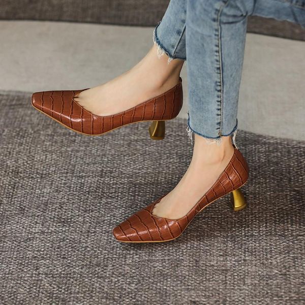 dress shoes 2021 spring high heels women's pumps genuine leather pointed toe party working woman for women, Black
dress shoes 2021 spring high heels women's pumps genuine leather pointed toe party working woman for women, Black