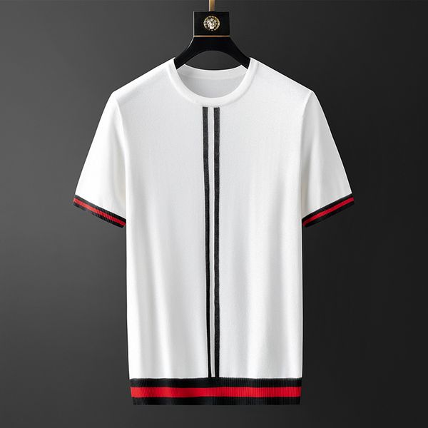 minglu summer mens t-shirts luxury round collar short sleeve kintted casual male t-shirts fashion slim fit man t-shirts 3xl 210225, White;black
minglu summer mens t-shirts luxury round collar short sleeve kintted casual male t-shirts fashion slim fit man t-shirts 3xl 210225, White;black