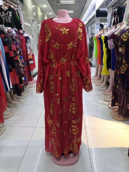 ethnic clothing african women's dashiki abaya fashion chiffon fabric sequins embroidery christmas flower loose dress size, Red
ethnic clothing african women's dashiki abaya fashion chiffon fabric sequins embroidery christmas flower loose dress size, Red