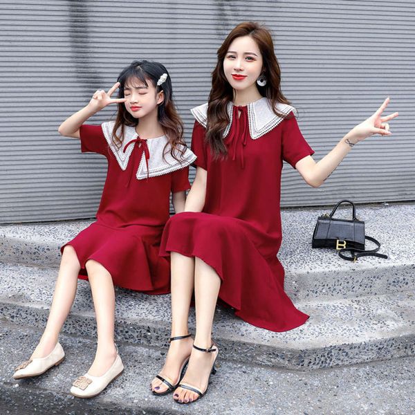 fashion 2962 parent child summer 2021 new korean big double collar high end drs women's net red, Blue
fashion 2962 parent child summer 2021 new korean big double collar high end drs women's net red, Blue