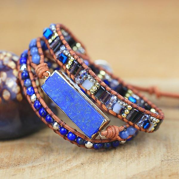 tennis 2021 mixed natural stones lapis lazuli charm wrap bracelets vintage handmade yoga energy friendship jewelry drop, Golden;silver
tennis 2021 mixed natural stones lapis lazuli charm wrap bracelets vintage handmade yoga energy friendship jewelry drop, Golden;silver