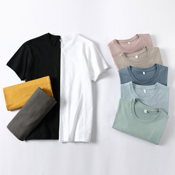 luxury t-shirts xinjiang pure color cotton short t-shirt for men with white round neck and loose half sleeve, Black
luxury t-shirts xinjiang pure color cotton short t-shirt for men with white round neck and loose half sleeve, Black