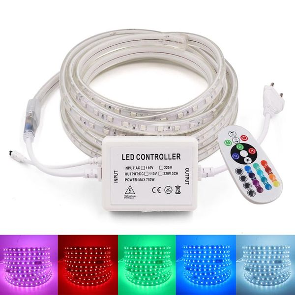 rgb led strip light ac 220v-240v waterproof + 24key remote 60leds/m led tape rope light for home decoration
rgb led strip light ac 220v-240v waterproof + 24key remote 60leds/m led tape rope light for home decoration