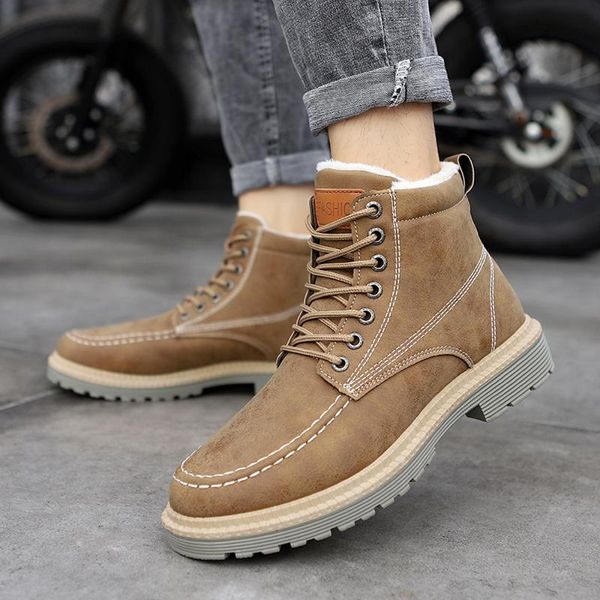 boots litthing snow men winter plush warm motorcycle lace-up male ankle waterproof autumn man work shoes, Black
boots litthing snow men winter plush warm motorcycle lace-up male ankle waterproof autumn man work shoes, Black