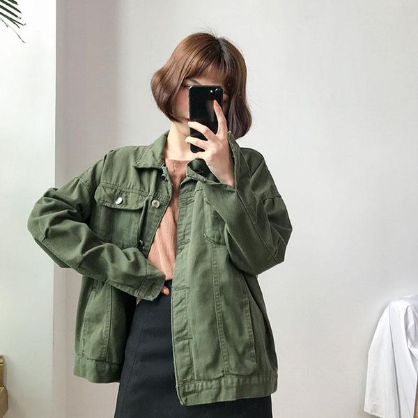 women's jackets denim jacket for women white color jeans coat bf style loose outwear 2021, Black;brown
women's jackets denim jacket for women white color jeans coat bf style loose outwear 2021, Black;brown