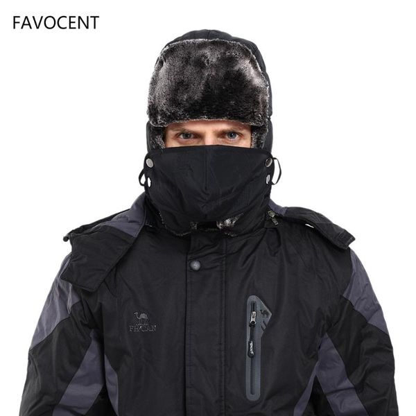 berets winter bomber hats men fur warm thickened ear flaps windproof for women mask fashion hat earflap caps, Blue;gray 
berets winter bomber hats men fur warm thickened ear flaps windproof for women mask fashion hat earflap caps, Blue;gray