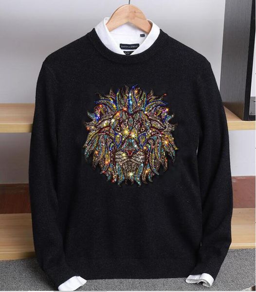 2021 new autumn casual diamond stone pullover men's winter fashion sweater men q3zs, Black
2021 new autumn casual diamond stone pullover men's winter fashion sweater men q3zs, Black
