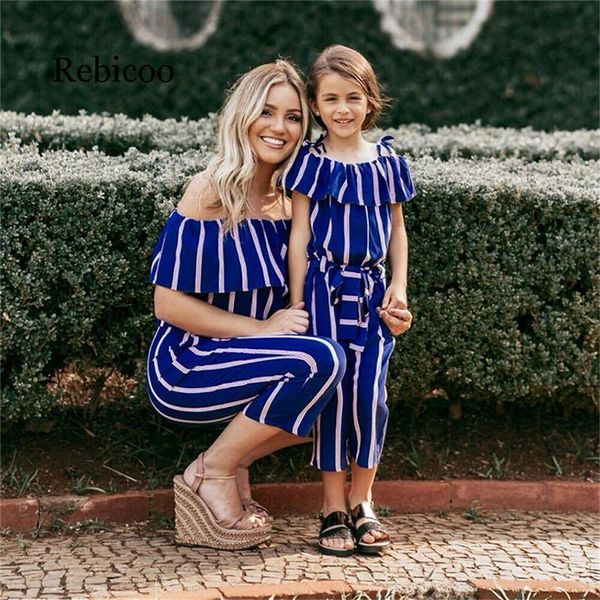 women's jumpsuits & rompers fashion striped family matching mother and daughter clothing women girls with belt parent-child casual jump, Black;white
women's jumpsuits & rompers fashion striped family matching mother and daughter clothing women girls with belt parent-child casual jump, Black;white