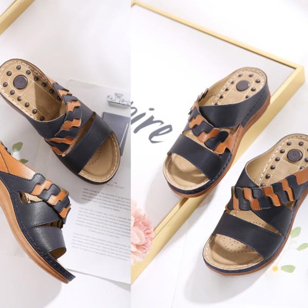 sandals women open toe breathable anti-slip beach slope heel stitching slipper loafers casual comfort soft sole travel shoes, Black
sandals women open toe breathable anti-slip beach slope heel stitching slipper loafers casual comfort soft sole travel shoes, Black