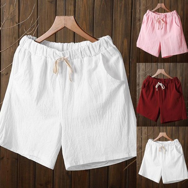 women's shorts 2021 summer casual cotton linen plus size high waist short fashion woman streetwear pants, White;black
women's shorts 2021 summer casual cotton linen plus size high waist short fashion woman streetwear pants, White;black