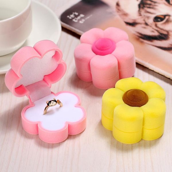 storage bottles & jars sun flower shape velvet jewelry box ring earring boxes valentine day gift display rack wholesale #25
storage bottles & jars sun flower shape velvet jewelry box ring earring boxes valentine day gift display rack wholesale #25