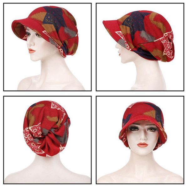 ethnic clothing women double layer with brim headwrap fashion warm bandana hats ladies chemo cap bandanas hair accessories, Red
ethnic clothing women double layer with brim headwrap fashion warm bandana hats ladies chemo cap bandanas hair accessories, Red