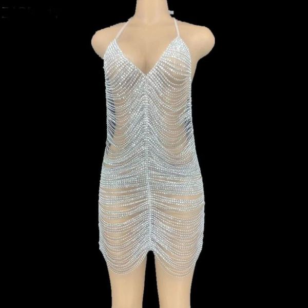 party decoration black silver rhinestone chain short dress bar prom women dancer backless hollow outfit birthday celebrate
party decoration black silver rhinestone chain short dress bar prom women dancer backless hollow outfit birthday celebrate