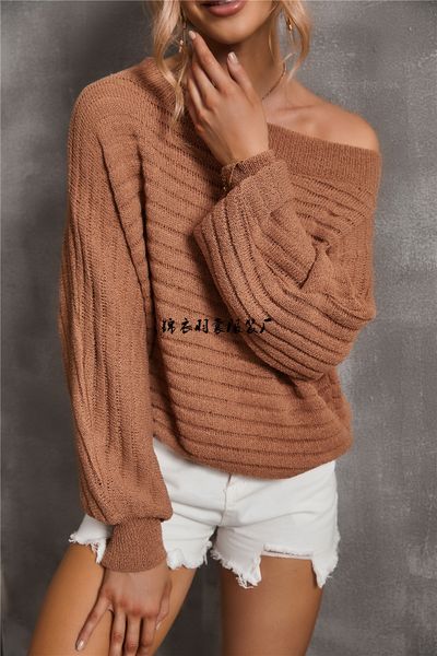 autumn winter orange pullover sweater solid color crew neck temperament com-muter bottomed sweater knit, White
autumn winter orange pullover sweater solid color crew neck temperament com-muter bottomed sweater knit, White