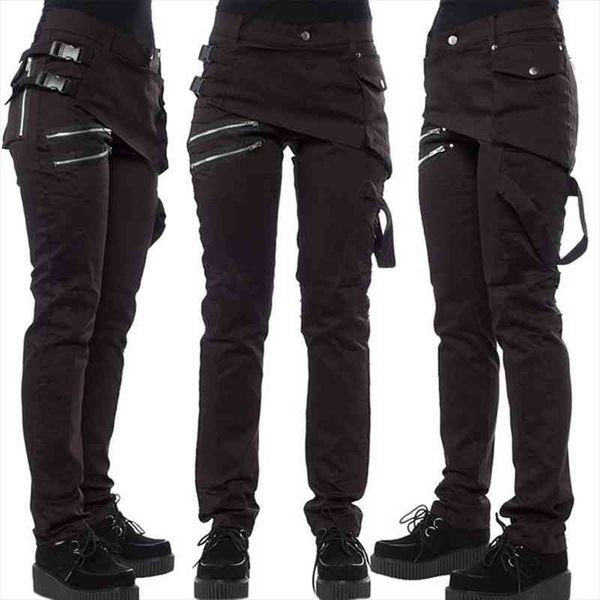 punk pants women black straight trousers autumn rave pants rock zipper design gothic clothing plus size streetwear women, Black;white
punk pants women black straight trousers autumn rave pants rock zipper design gothic clothing plus size streetwear women, Black;white
