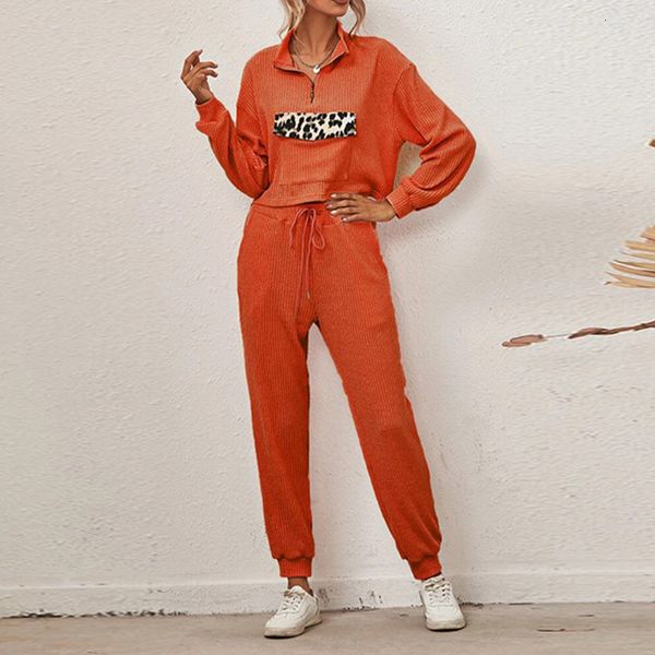 2021 new fashion casual women tracksuit two piece set spring vintage leopard patchwork print zip v neck + long pants jogger outfit bdd9, Gray
2021 new fashion casual women tracksuit two piece set spring vintage leopard patchwork print zip v neck + long pants jogger outfit bdd9, Gray