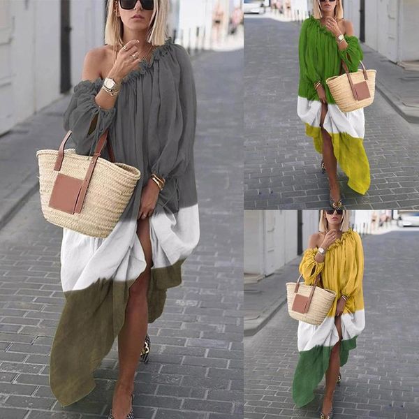 casual dresses women's plus size daily open shoulder vintage loose boho maxi dress solid color bohemian beach for women, Black;gray
casual dresses women's plus size daily open shoulder vintage loose boho maxi dress solid color bohemian beach for women, Black;gray