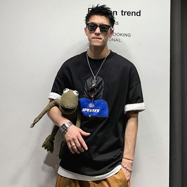 men's t-shirts koream men fashion white t shirt with black print vintage tshirts streetwear roupas masculinas clothing, White;black
men's t-shirts koream men fashion white t shirt with black print vintage tshirts streetwear roupas masculinas clothing, White;black