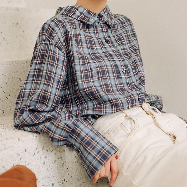 new spring vintage plaid shirt female oversize women long sleeve girls blouse summer plus size women blouses femme blusas, White
new spring vintage plaid shirt female oversize women long sleeve girls blouse summer plus size women blouses femme blusas, White