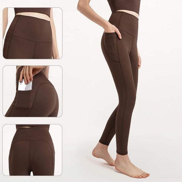 brown leggings seamless high waist yoga exercise pants for women with pocket new style fitness women's lycra elastic tight, White;red
brown leggings seamless high waist yoga exercise pants for women with pocket new style fitness women's lycra elastic tight, White;red