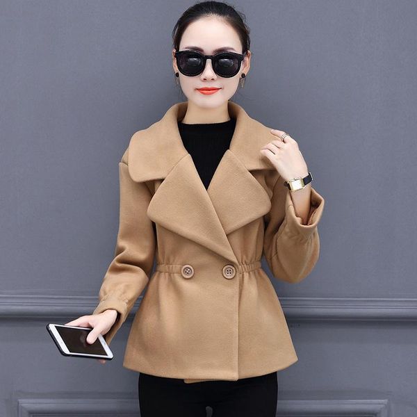 women's jackets office lady womens short coats 2021 winter turn-down collar wool blend coat and jacket slim ladies, Black;brown
women's jackets office lady womens short coats 2021 winter turn-down collar wool blend coat and jacket slim ladies, Black;brown